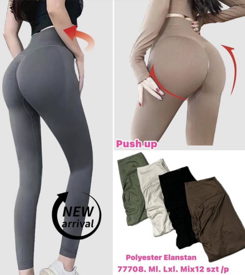 Leginsy damskie Roz M-XL, Mix Kolor Paczka 12 szt 1